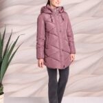 ROBERTO BASSI <BR><BR> PARKA ACOLCHOADA - ROSE BROWN