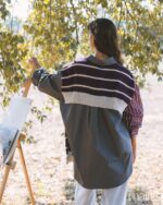 MAÏTTÈ <BR><BR>CAMISA OVERSIZE - MULTICOR E MULTITEXTURAS - TAM U - Image 2