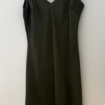 ELLA BY TAM <BR><BR>VESTIDO ACETINADO RENDA - VERDE / PRETO - TAM L/XL