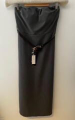 ELLA BY TAM<BR><BR> CONJUNTO VESTIDO E CASACO - CINZA - TAM U - Image 2