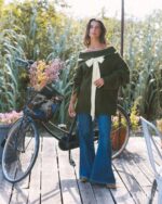 MAÏTTÈ <BR><BR>CAMISOLA LÃ COM LAÇO MAXI - VERDE - TAM U - Image 2