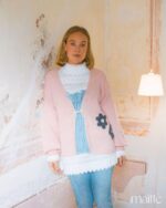 MAÏTTÈ <BR><BR> CONJUNTO CAMISOLA LÃ ROSA E TÚNICA BRANCA - TAM U