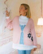 MAÏTTÈ <BR><BR> CONJUNTO CAMISOLA LÃ ROSA E TÚNICA BRANCA - TAM U - Image 9
