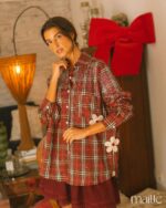 MAÏTTÈ <BR><BR>CAMISA XADRÊZ COM BRILHANTES - TAM U - Image 2