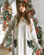 MAÏTTÈ <BR><BR> VESTIDO COMPRIDO CRU - TAM U - Image 7