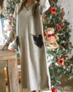 MAÏTTÈ <BR><BR> VESTIDO COMPRIDO CRU - TAM U - Image 2