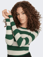 PULLOVER JDY - JDYPLUM O-NECK GREEN EGGNOG STRIPES - Image 2