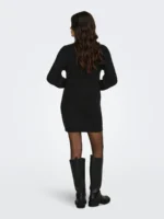 JDY <BR><BR> JDYWHITNEY MEGAN BOAT DRESS - BLACK - Image 4