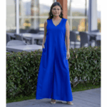 MACACÃO OVERSIZE CAFOFO - azul turquesa / azulão