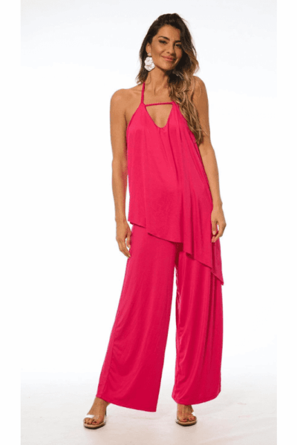 MACACÃO FOLHO ROSA FÚSCHIA TROPICAL BRASIL - TAM U