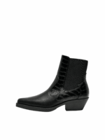 ONLY <BR><BR>ONLBRONCO SHORT COWBOY BOOT - BLACK - Image 5