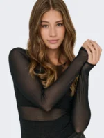 ONLY <BR><BR> ONLESTHER GLITTER BODY - BLACK - Image 2