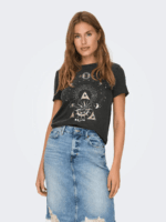 ONLY <BR><BR>T-SHIRT - ONLLUCY - BLACK - Image 3