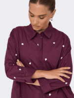 ONLY <BR><BR>CAMISA ONLNEW LINA GRACE - BURGUNDY - Image 2