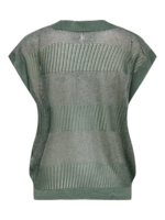 ONLY <BR><BR> ONLNOELLE STRUCTURE GLITTER V-NECK - LAUREL SILVER GLITTER / SUNLIGHT GOLD GLITTER - Image 6