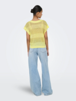 ONLY <BR><BR> ONLNOELLE STRUCTURE GLITTER V-NECK - LAUREL SILVER GLITTER / SUNLIGHT GOLD GLITTER - Image 2