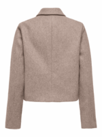 ONLY <BR><BR>ONLVELA ZIP SHORT JACKET - TAUPE - Image 3