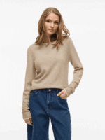VILA <BR><BR> PULLOVER VIRIL - BEGE / CINZA - Image 7