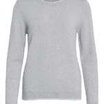 VILA <BR><BR> PULLOVER VIRIL - BEGE / CINZA