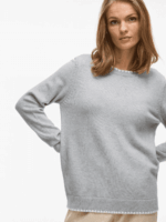 VILA <BR><BR> PULLOVER VIRIL - BEGE / CINZA - Image 2