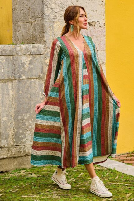 VESTIDO RISCA LARGA 5 CORES TROPICAL BRASIL