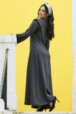 VESTIDO CINZA ESCURO COM BOLAS TROPICAL BRASIL - TAM U - Image 2