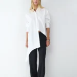 BALMOHK <BR><BR> POPELIN WRAPPED SHIRT WHITE