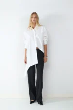 BALMOHK <BR><BR> POPELIN WRAPPED SHIRT WHITE