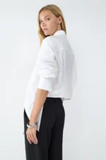BALMOHK <BR><BR> POPELIN WRAPPED SHIRT WHITE - Image 2