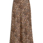 VILA <BR><BR> VIELLETTE HW MIDI SKIRT - ANIMAL PRINT
