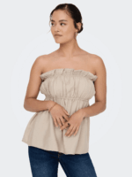 TOP ONLY - ONLLINO RUFFLE BANDEAU TOP - Image 9