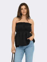 TOP ONLY - ONLLINO RUFFLE BANDEAU TOP - Image 4