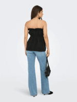 TOP ONLY - ONLLINO RUFFLE BANDEAU TOP - Image 3