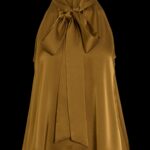 VILA <BR><BR> VIFADIA DETAIL TOP - TAPENADE