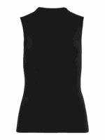 VILA <BR><BR> VILEOA FUNNEL NECK TOP - BLACK / ANIMAL PRINT - Image 12