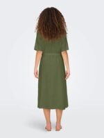 VESTIDO JDY - JDYSAY 2/4 MIDI SHIRT DRESS - green - Image 4