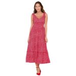 VESTIDO ONLY - ONLFERNANDA LONG DRESS RED FLOWERS
