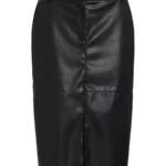 VILA <BR><BR> VIDAGMAR HW MIDI COATED SKIRT