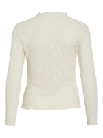 VILA <BR><BR> VIFAY FUNNEL NECK TOP - EGRET - Image 2
