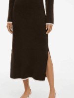 VILA <BR><BR>VESTIDO - VIKERRY MAXI DRESS - BROWN / BLACK - Image 6