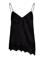 VILA <BR><BR> VILEA STRAP TOP - BLACK / BIRCH - Image 3