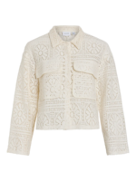 VILA <BR><BR> VIMERINDA CROCHET SHIRT BIRCH - Image 2