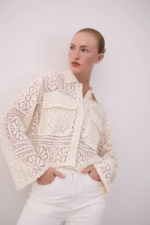 VILA <BR><BR> VIMERINDA CROCHET SHIRT BIRCH
