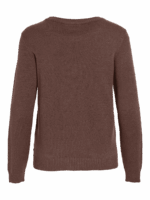 VILA <BR><BR> PULLOVER VIRIL O-NECK - BLACK / WHITE / COFFEE BEAN - Image 13