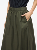VILA <BR><BR> VISOPHIE HW ANKLE SKIRT GREEN - Image 3