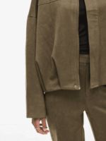 VILA <BR><BR>  VIVIRAL JACKET - MY GREEN / BROWN STONE - Image 3