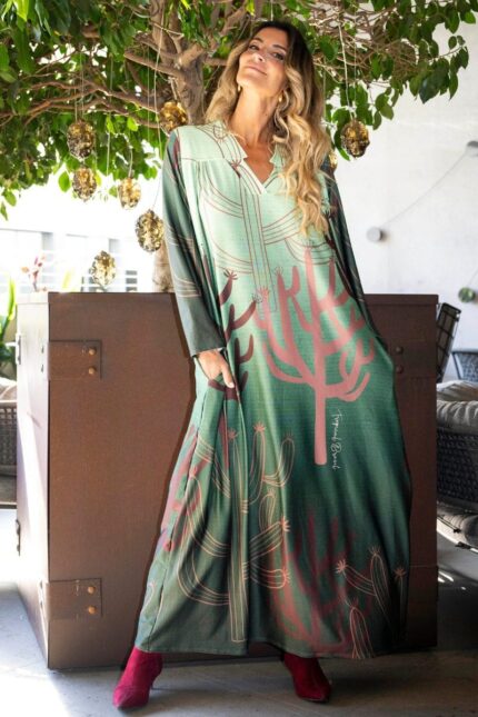 VESTIDO PREMIUM LONGO VERDE - TROPICAL BRASIL