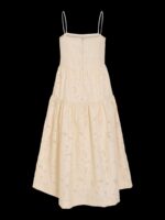 VILA <BR><BR> VIHELNA STRAP MIDI DRESS - Regular Fit - BIRCH JAQUARD - Image 2