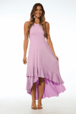 VESTIDO VIOLETA ASSIMÉTRICO TROPICAL BRASIL - TAM U - Image 2