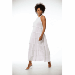 VESTIDO BRANCO FOLHOS TROPICAL BRASIL - TAM U